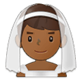 👰🏾‍♂️ Emoji Mann mit Schleier: mitteldunkle Hautfarbe Samsung One UI 2.5.