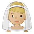 👰🏼‍♂️ Emoji Hombre Con Velo: Tono De Piel Claro Medio en Samsung One UI 2.5.