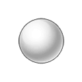 ⚬ Emoji Círculo blanco mediano-pequeño en Samsung One UI 2.5.