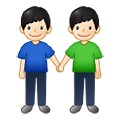 Émoji 👬🏻 Deux Hommes Se Tenant La Main : Peau Claire sur Samsung One UI 2.5.