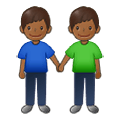 👬🏾 Emoji händchenhaltende Männer: mitteldunkle Hautfarbe Samsung One UI 2.5.