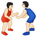 🤼🏻‍♂️ Emoji Hombres Luchando, Tono De Piel Claro en Samsung One UI 2.5.
