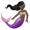 🧜🏿‍♀️ Emoji Sirena: Tono De Piel Oscuro en Samsung One UI 2.5.
