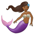 🧜🏾‍♀️ Emoji Sirena: Tono De Piel Oscuro Medio en Samsung One UI 2.5.