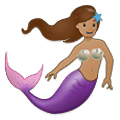 🧜🏽‍♀️ Emoji Sirena: Tono De Piel Medio en Samsung One UI 2.5.