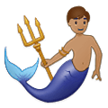 🧜🏽‍♂️ Emoji Sirena Hombre: Tono De Piel Medio en Samsung One UI 2.5.