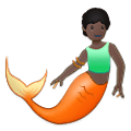 🧜🏿 Emoji Persona Sirena: Tono De Piel Oscuro en Samsung One UI 2.5.