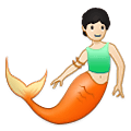 🧜🏻 Emoji Persona Sirena: Tono De Piel Claro en Samsung One UI 2.5.