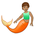 Emoji 🧜🏽 Sirena: Carnagione Olivastra su Samsung One UI 2.5.