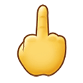 Emoji 🖕 Dito Medio su Samsung One UI 2.5.