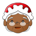 🤶🏾 Emoji Mamãe Noel: Pele Morena Escura na Samsung One UI 2.5.