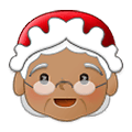 Émoji 🤶🏽 Mère Noël : Peau Légèrement Mate sur Samsung One UI 2.5.