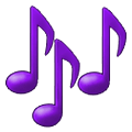 Emoji 🎶 Note Musicali su Samsung One UI 2.5.
