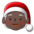 🧑🏿‍🎄 Emoji Weihnachtsperson: dunkle Hautfarbe Samsung One UI 2.5.