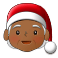 🧑🏾‍🎄 Emoji Noel: Pele Morena Escura na Samsung One UI 2.5.