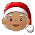 🧑🏽‍🎄 Emoji Weihnachtsperson: mittlere Hautfarbe Samsung One UI 2.5.