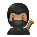 🥷🏽 Emoji Ninja: Tono De Piel Medio en Samsung One UI 2.5.