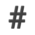 #️ Emoji Sinal de treliça na Samsung One UI 2.5.