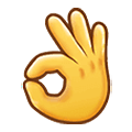 Emoji 👌 Mano Che Fa OK su Samsung One UI 2.5.