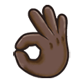 👌🏿 Emoji OK-Zeichen: dunkle Hautfarbe Samsung One UI 2.5.