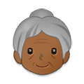 👵🏾 Emoji Anciana: Tono De Piel Oscuro Medio en Samsung One UI 2.5.