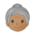 Émoji 👵🏽 Femme âgée : Peau Légèrement Mate sur Samsung One UI 2.5.