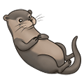 Emoji 🦦 Lontra su Samsung One UI 2.5.