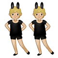 👯🏼 Emoji Personas Con Orejas De Conejo: Tono De Piel Claro Medio en Samsung One UI 2.5.