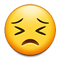 Emoji 😣 Faccina Perseverante su Samsung One UI 2.5.