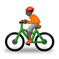 Emoji 🚴🏿 Ciclista: Carnagione Scura su Samsung One UI 2.5.