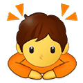 Emoji 🙇 Persona Che Fa Un Inchino Profondo su Samsung One UI 2.5.