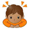Emoji 🙇🏽 Persona Che Fa Un Inchino Profondo: Carnagione Olivastra su Samsung One UI 2.5.