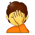 🤦 Emoji sich an den Kopf fassende Person Samsung One UI 2.5.