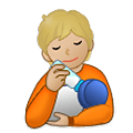 Émoji 🧑🏼‍🍼 Personne Allaitant Un Bébé : Peau Moyennement Claire sur Samsung One UI 2.5.