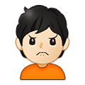 🙍🏻 Emoji missmutige Person: helle Hautfarbe Samsung One UI 2.5.