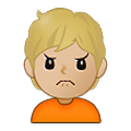 Emoji 🙍🏼 Persona Corrucciata: Carnagione Abbastanza Chiara su Samsung One UI 2.5.