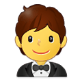 Emoji 🤵 Persona In Smoking su Samsung One UI 2.5.