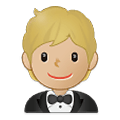 🤵🏼 Emoji Person im Smoking: mittelhelle Hautfarbe Samsung One UI 2.5.
