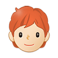 Emoji 🧑🏻‍🦰 Persona: Carnagione Chiara E Capelli Rossi su Samsung One UI 2.5.