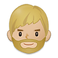 🧔🏼 Emoji Mann: mittelhelle Hautfarbe, Bart Samsung One UI 2.5.