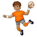 Émoji 🤾🏽 Personne Jouant Au Handball : Peau Légèrement Mate sur Samsung One UI 2.5.