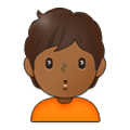 🙎🏾 Emoji Persona Haciendo Pucheros: Tono De Piel Oscuro Medio en Samsung One UI 2.5.