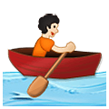 🚣🏻 Emoji Person im Ruderboot: helle Hautfarbe Samsung One UI 2.5.