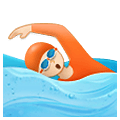 🏊🏻 Emoji Pessoa Nadando: Pele Clara na Samsung One UI 2.5.
