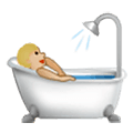 Emoji 🛀🏼 Persona Che Fa Il Bagno: Carnagione Abbastanza Chiara su Samsung One UI 2.5.