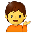 Emoji 💁 Persona Al Punto Informazioni su Samsung One UI 2.5.