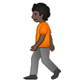 🚶🏿 Emoji Persona Caminando: Tono De Piel Oscuro en Samsung One UI 2.5.