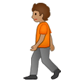 🚶🏽 Emoji Persona Caminando: Tono De Piel Medio en Samsung One UI 2.5.