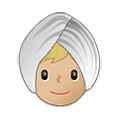 👳🏼 Emoji Persona Con Turbante: Tono De Piel Claro Medio en Samsung One UI 2.5.