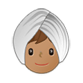 👳🏽 Emoji Person mit Turban: mittlere Hautfarbe Samsung One UI 2.5.